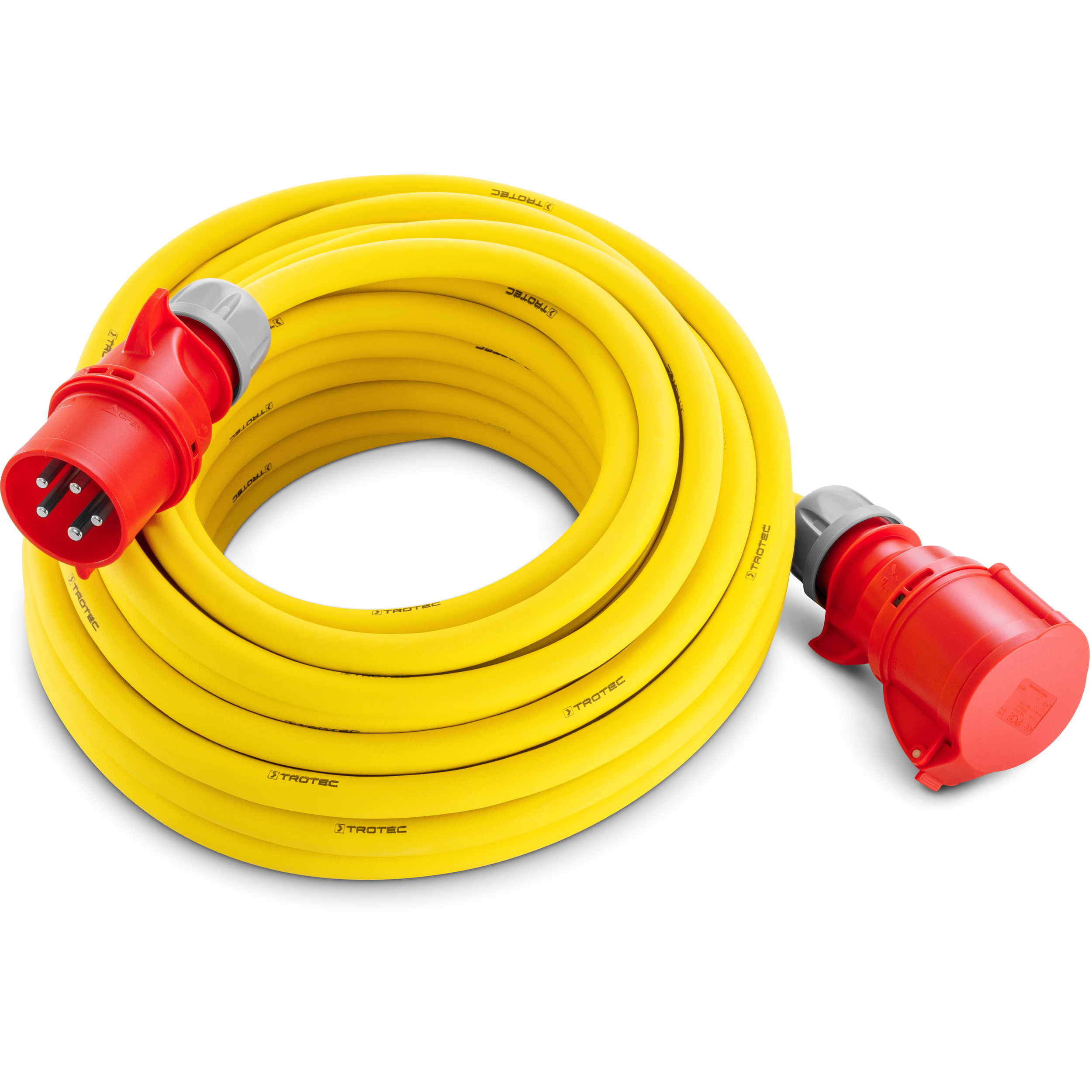 Professionelt forlængerledning 20 m / 400 V / 6 mm² - Fremstillet i Tyskland