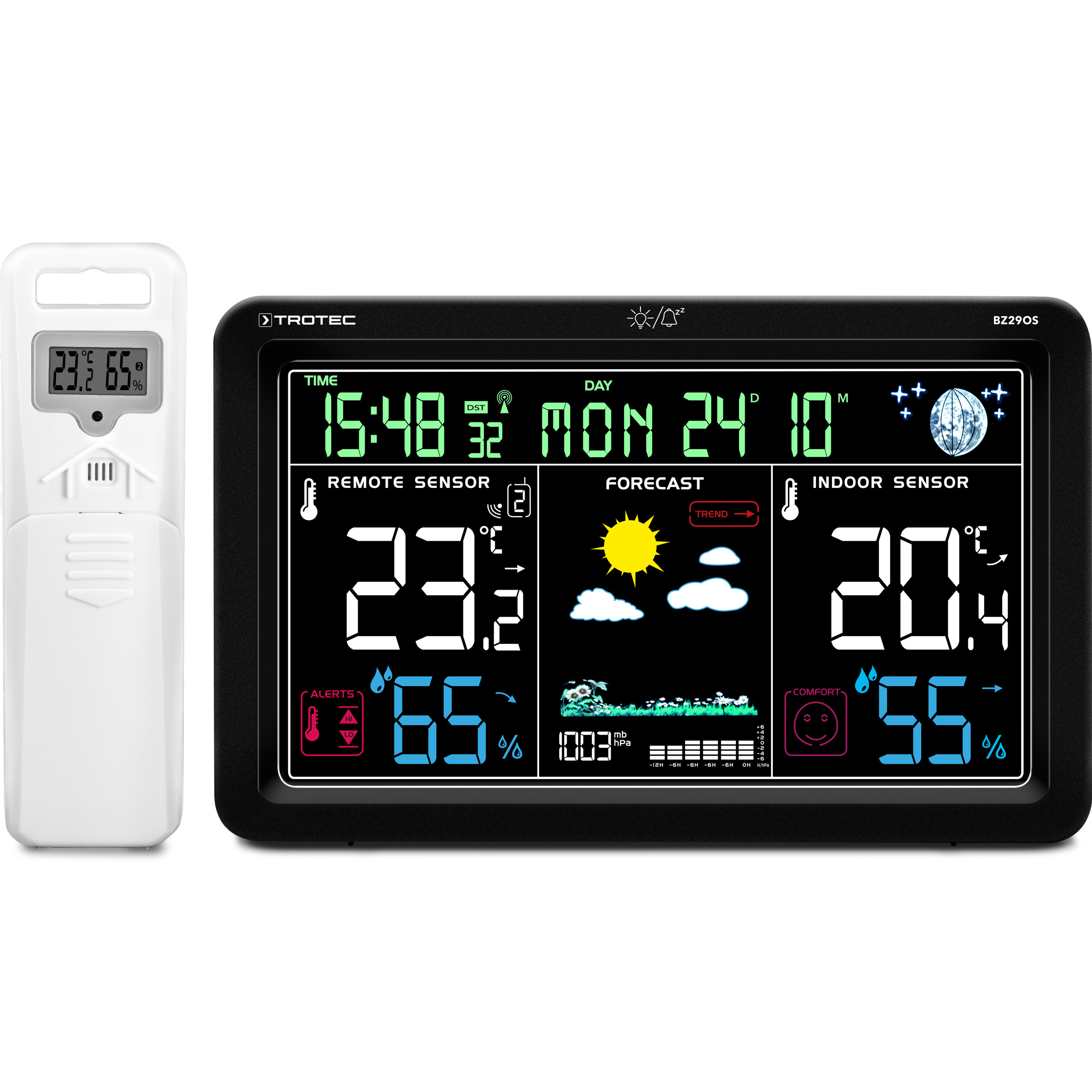 BZ29OS Digitale Funkwetterstation und Klimamonitor mit Außensensor