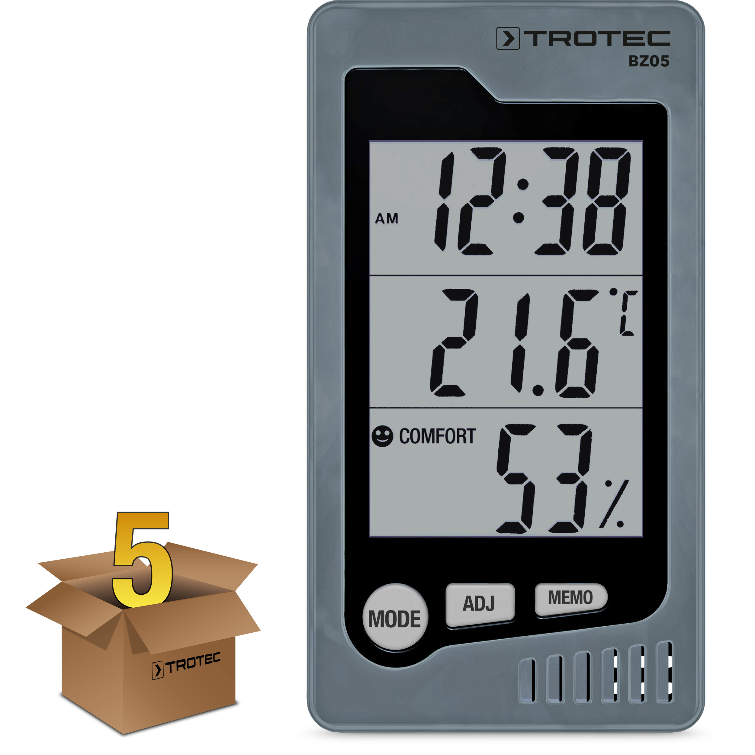 Raum-Thermohygrometer BZ05 im 5er Paket