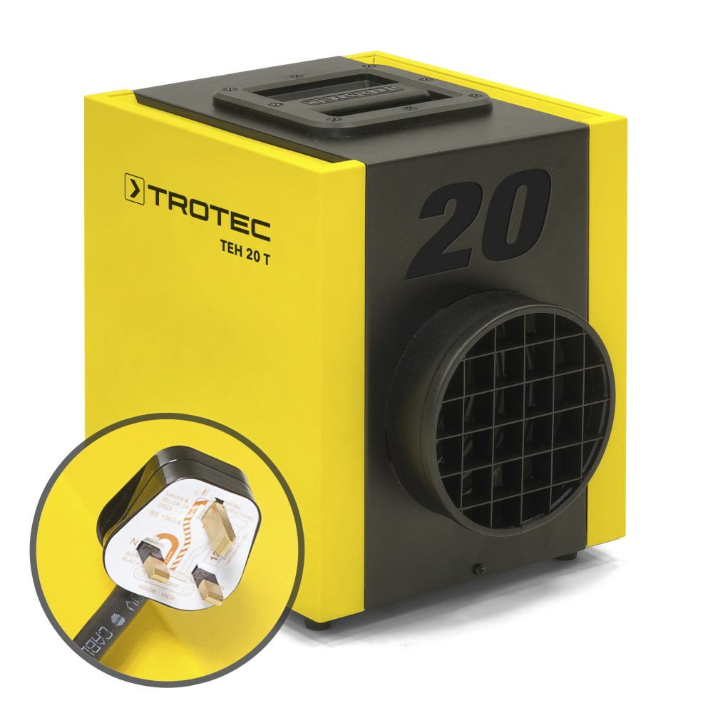 TEH 20 T Electric Heater with UK-Plug