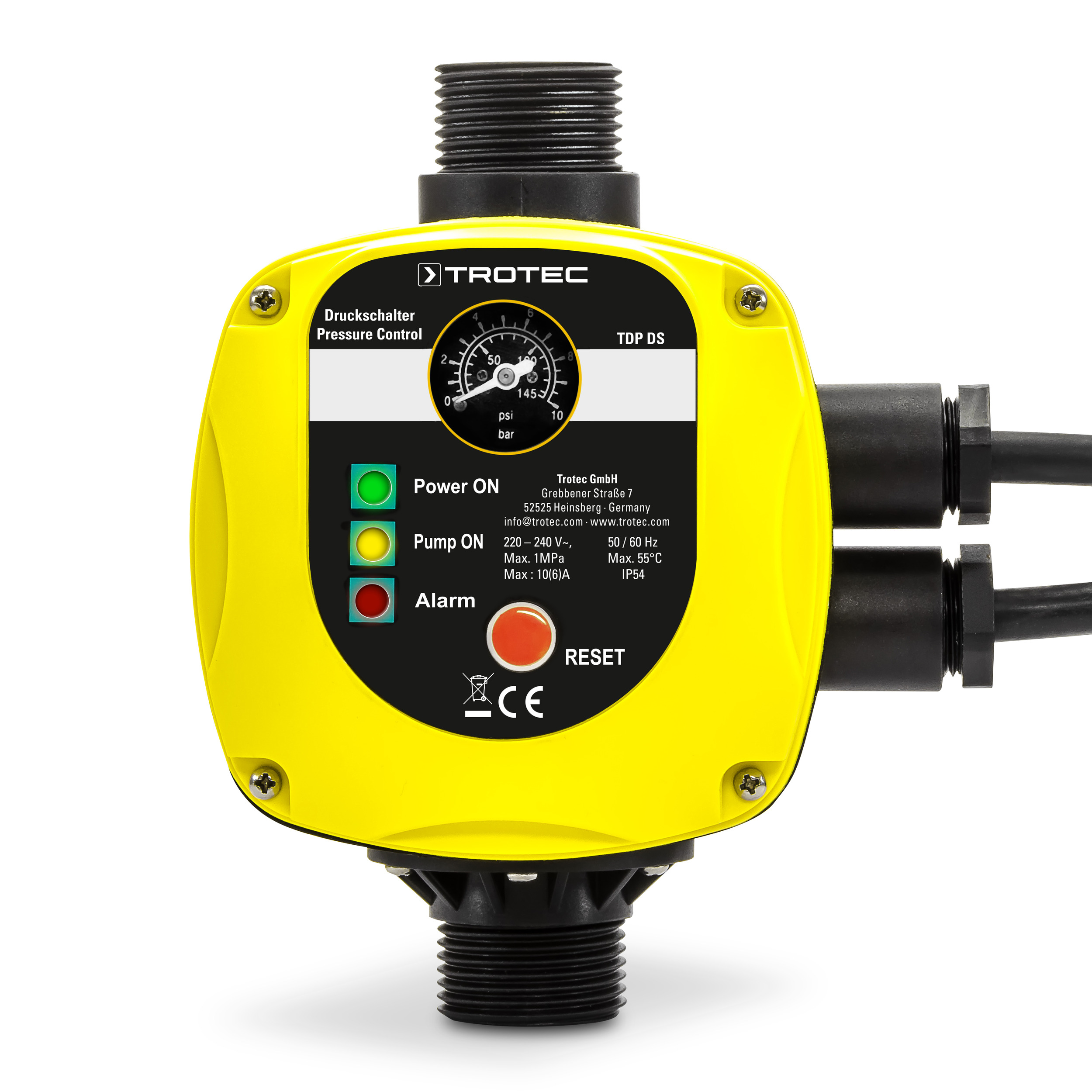 Pressure switch TDP DSA with plug