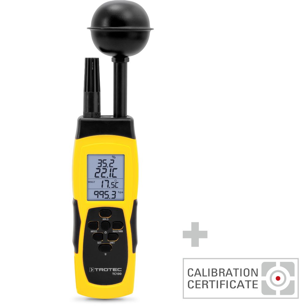 Thermohygrometer TC100 inkl. Kalibrier-Zertifikat show in Trotec online shop