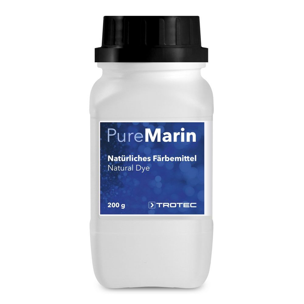 Natürliches Färbemittel Blau PureMarin 200 g im Trotec Webshop zeigen