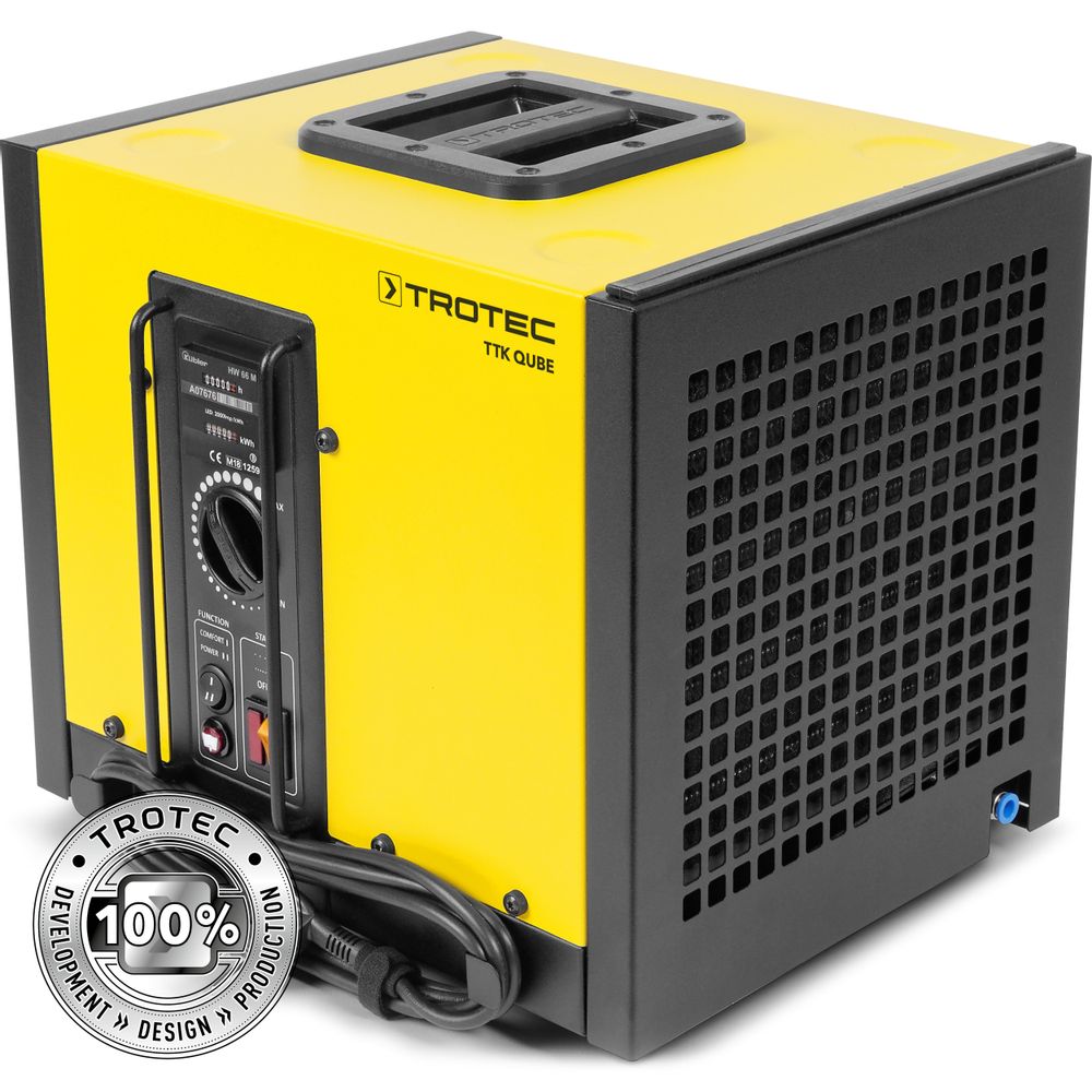 Commercial compact dehumidifier TTK Qube show in Trotec online shop