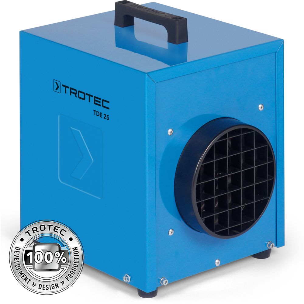 Electric heater TDE 25 V2 show in Trotec online shop