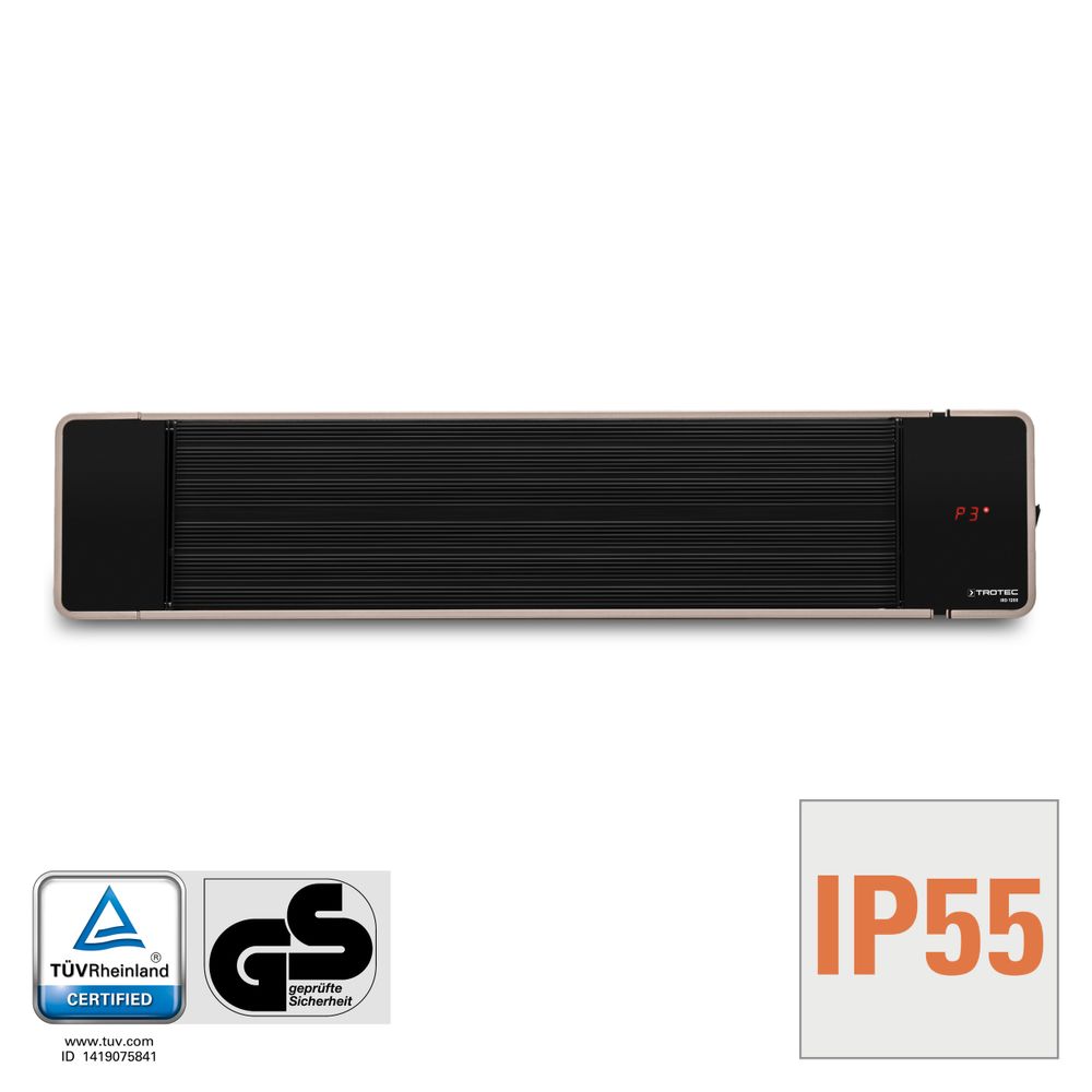 IRD 1200 Tinted Infrared Heater show in Trotec online shop