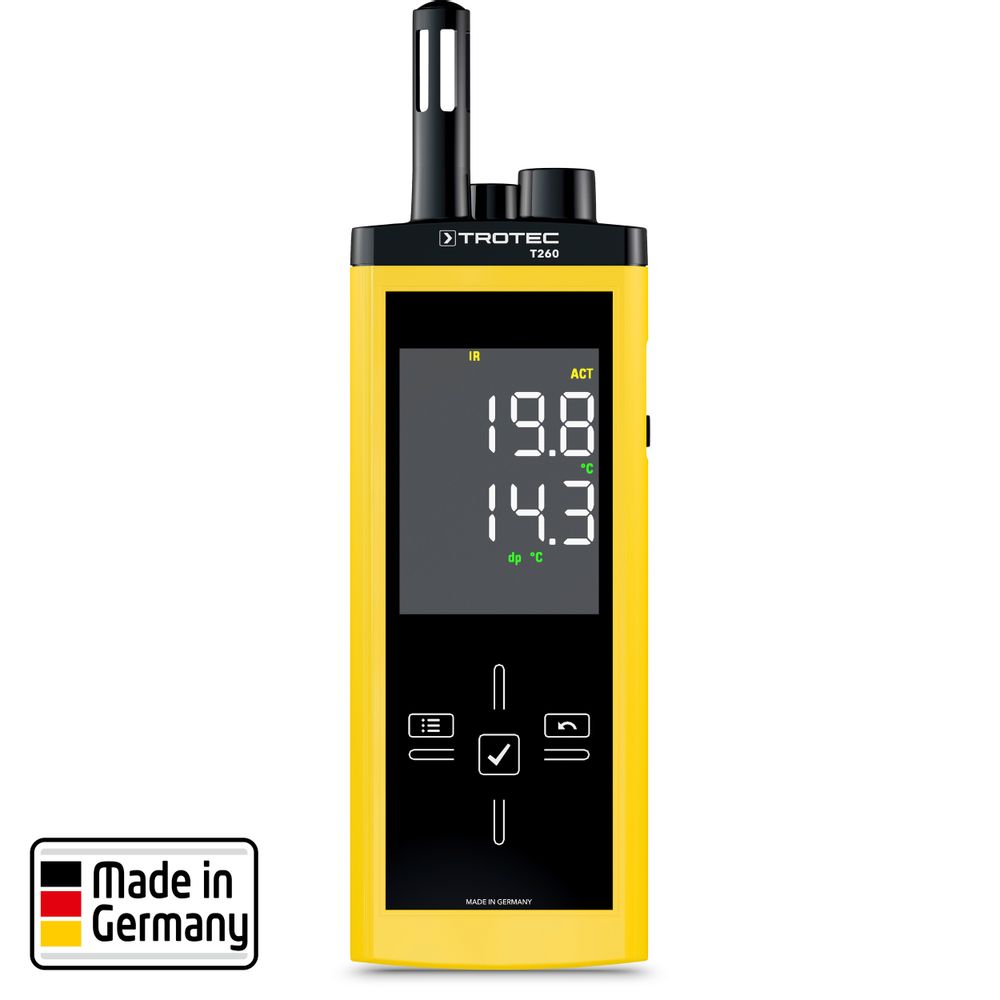 T260 Infrared-Thermohygrometer show in Trotec online shop