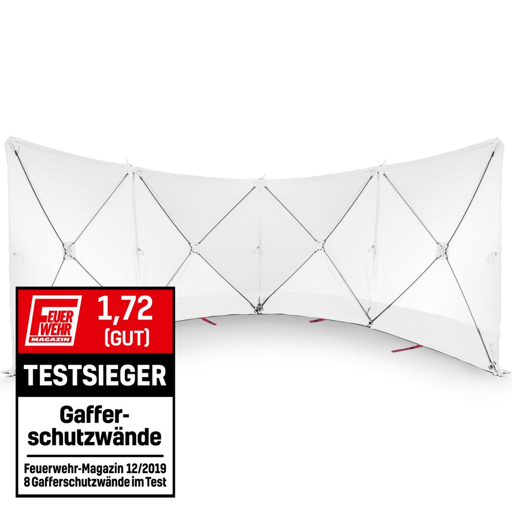 Safety Screen 4*180*180 white show in Trotec online shop