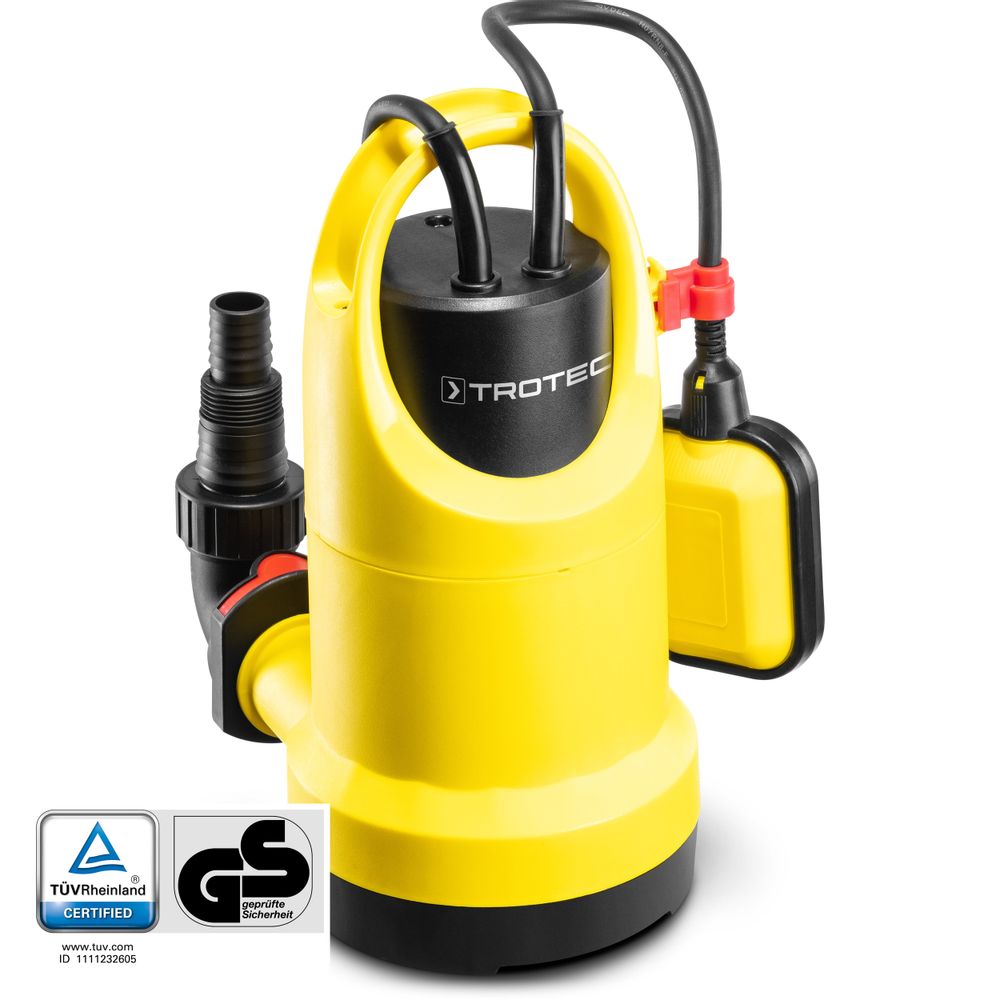 Submersible clear water pump TWP 7506 E show in Trotec online shop