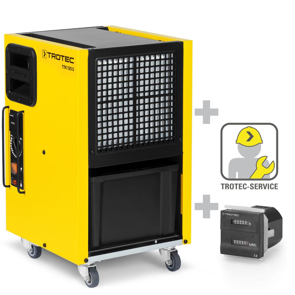 TTK 125 S Dehumidifier + dual counter incl. mounting show in Trotec online shop