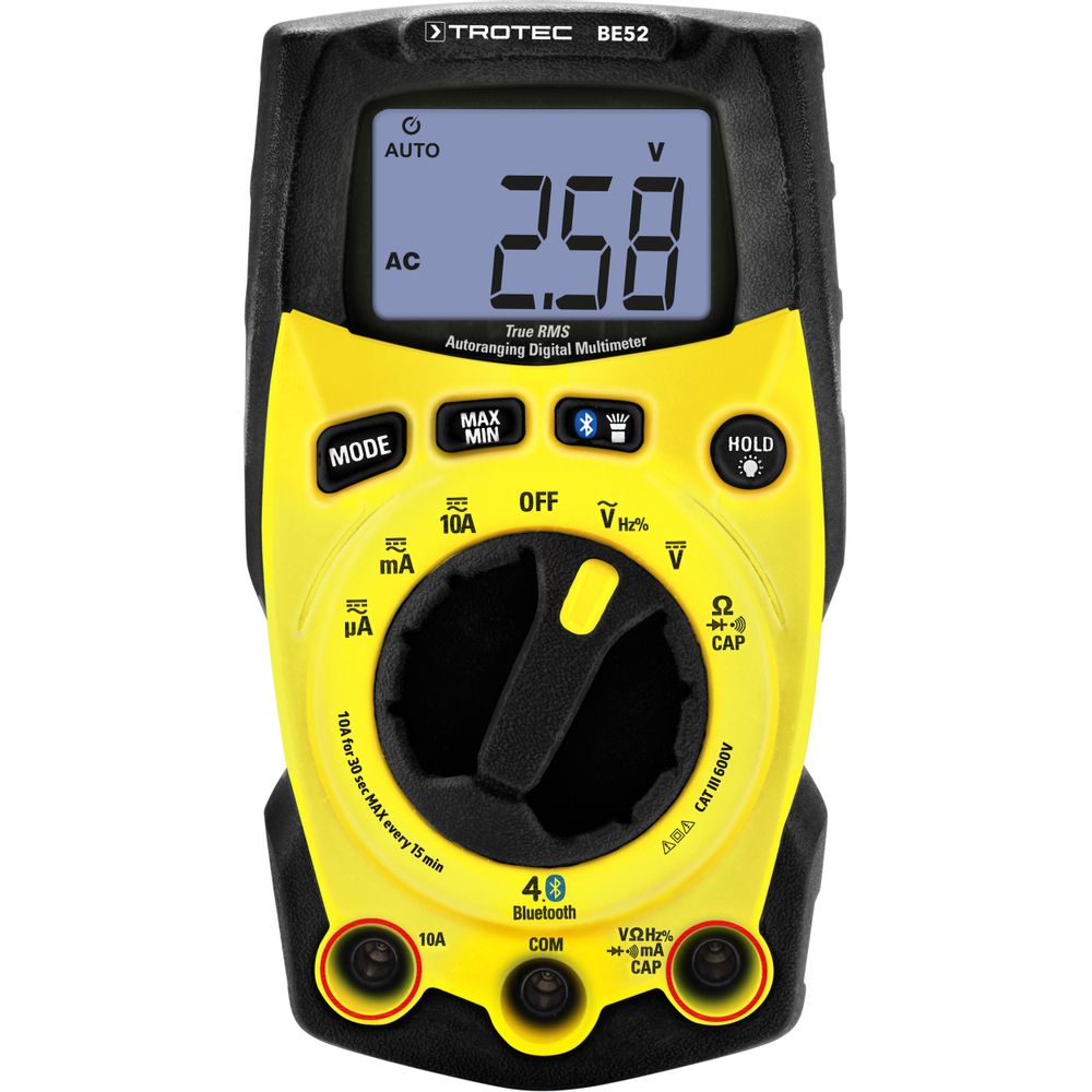 Multímetro digital True-RMS  BE52  Mostrar en la tienda online de Trotec
