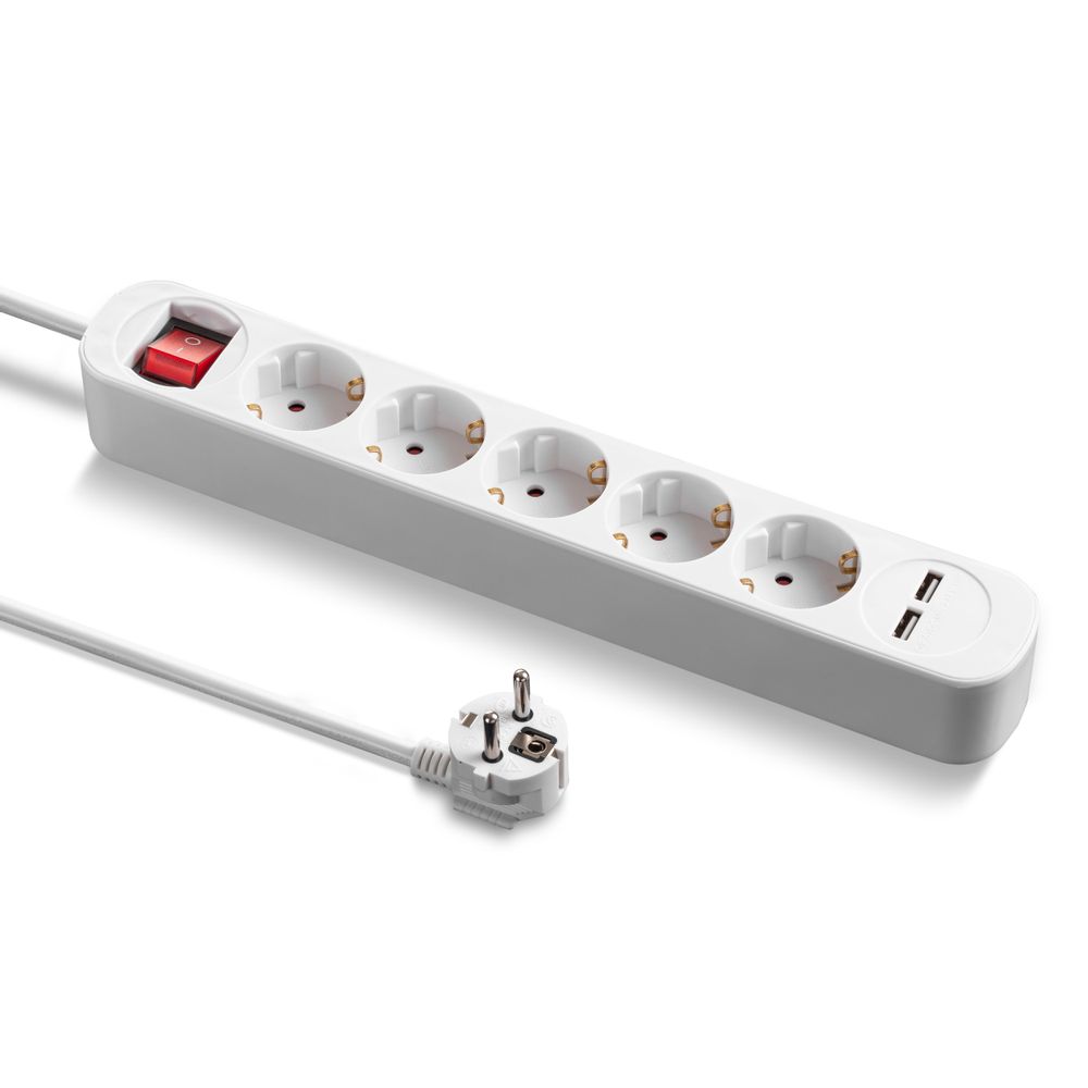 Enchufe alargador PVH5 con 2 tomas de carga USB Mostrar en la tienda online de Trotec