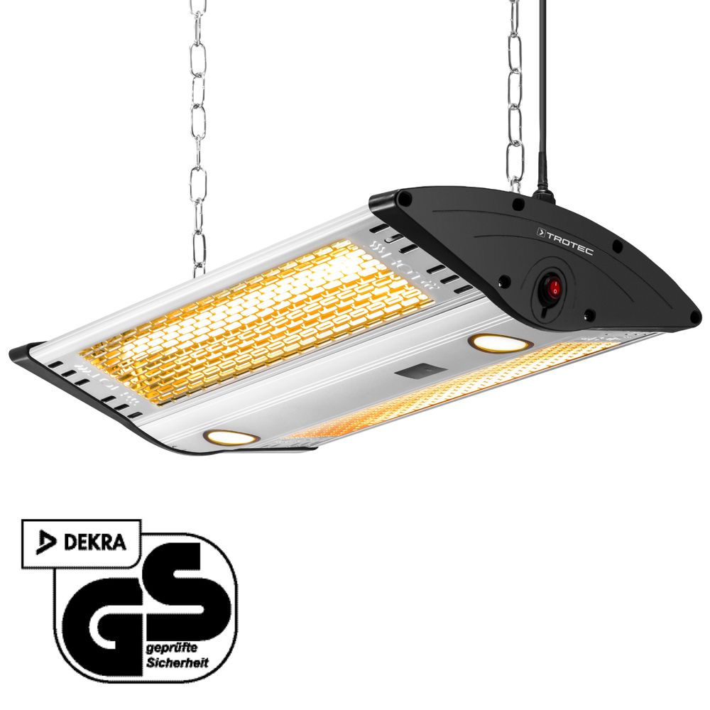 Chauffage de terrasse suspendu design IR 2000 C Montrer dans la boutique en ligne Trotec