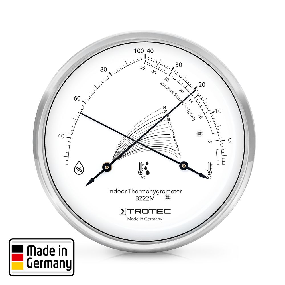 Thermo-hygromètre design BZ22M Montrer dans la boutique en ligne Trotec