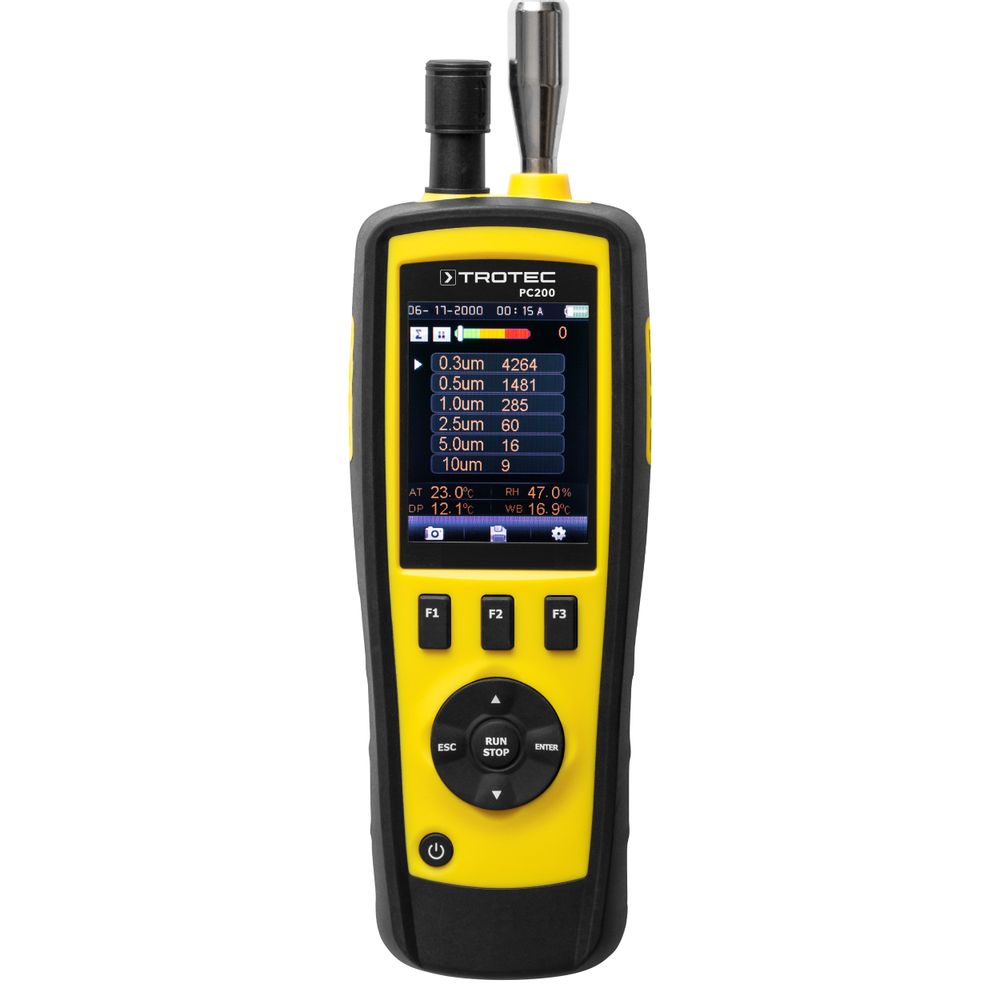 Contatore di particelle PC200 mostra nel webshop Trotec