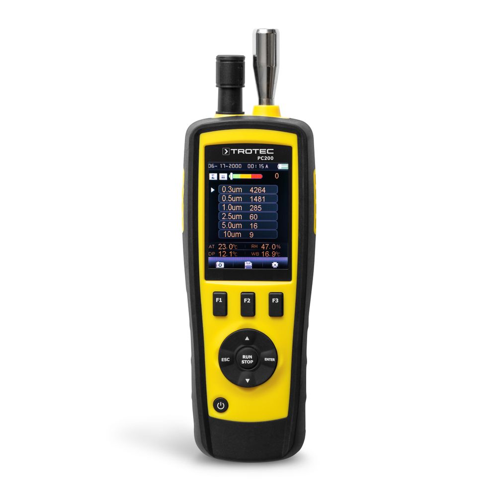 Contatore di particelle PC200 incl. Certificato di calibrazione mostra nel webshop Trotec
