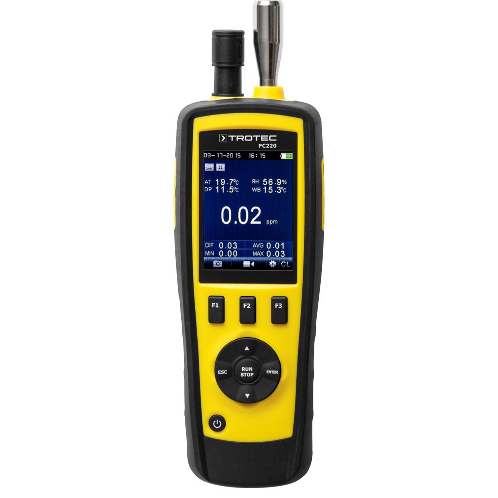 Contatore di particelle PC220 mostra nel webshop Trotec