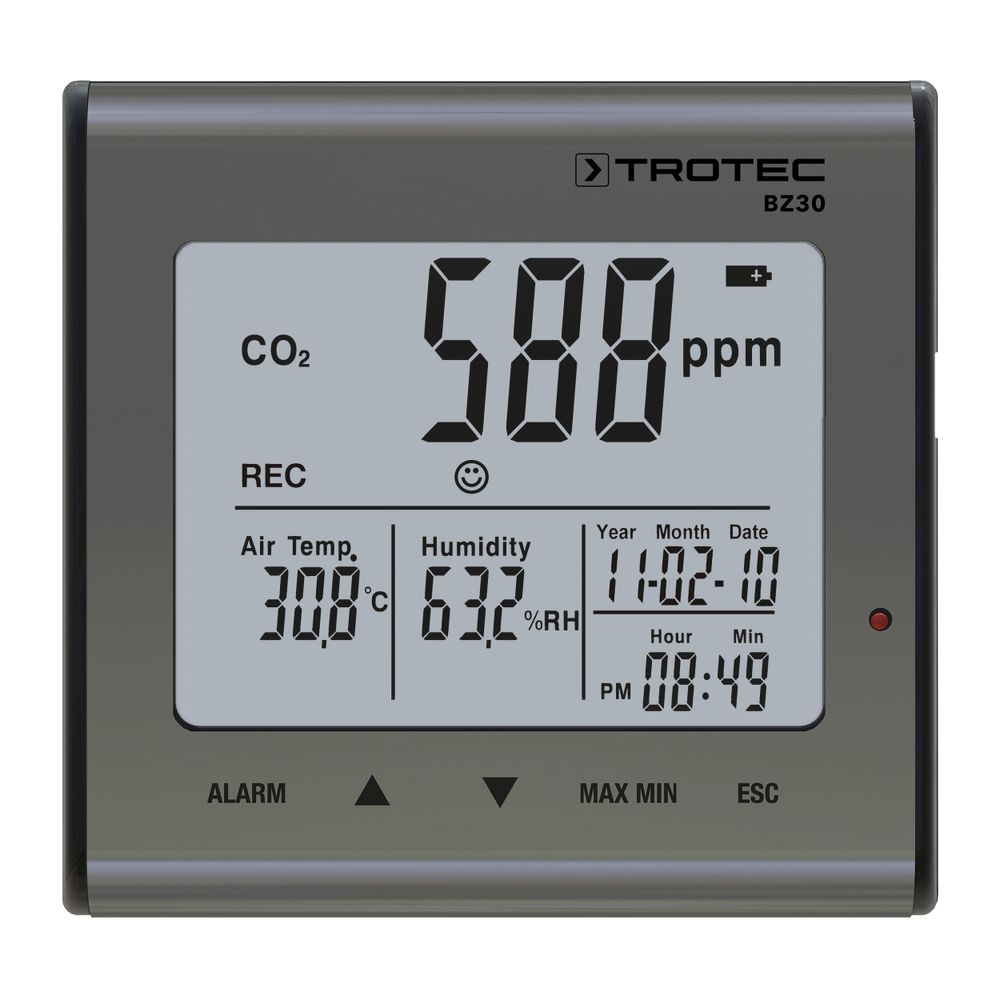 Registratore dati sulla qualità dell'aria - CO₂ BZ30 mostra nel webshop Trotec