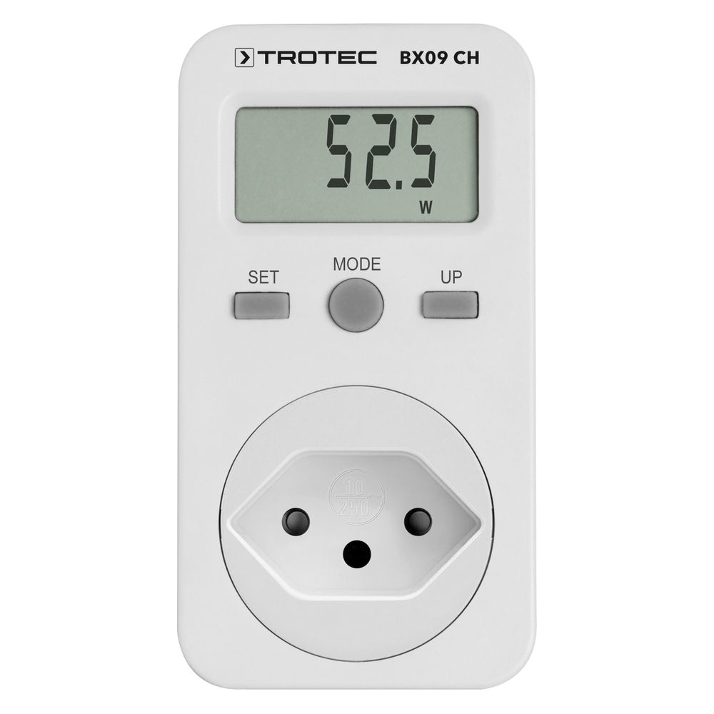 Contatore di costi energetici BX09 CH - Tipo di spina J mostra nel webshop Trotec