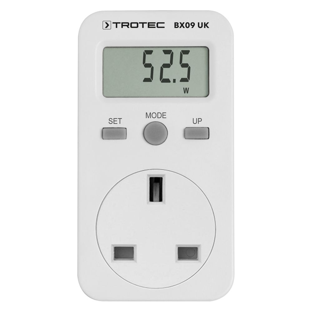 Contatore di costi energetici BX09 UK - spina tipo G mostra nel webshop Trotec