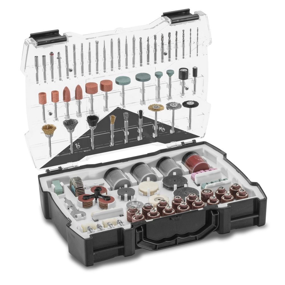 Set di accessori per utensile multifunzione da 282 pezzi mostra nel webshop Trotec
