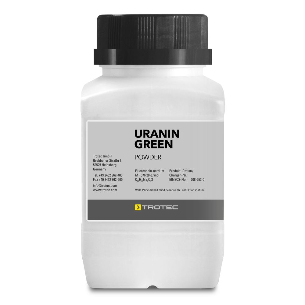 Uranin Green 100 g mostra nel webshop Trotec
