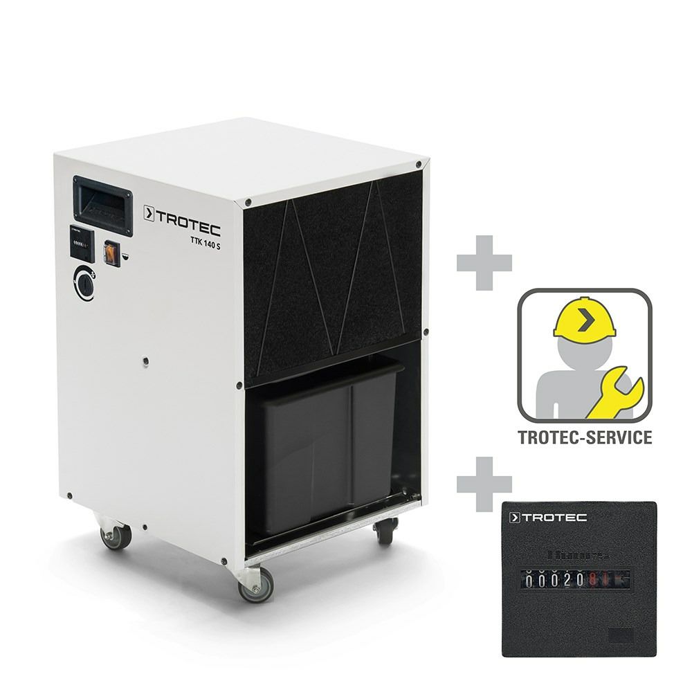 Deumidificatore TTK 140 S + Contatore delle ore operative montaggio incluso mostra nel webshop Trotec