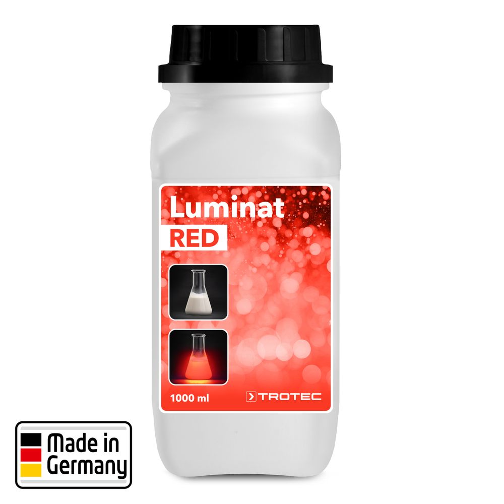 Luminat rood 1 liter fluorescerende traceervloeistof im Trotec Webshop zeigen