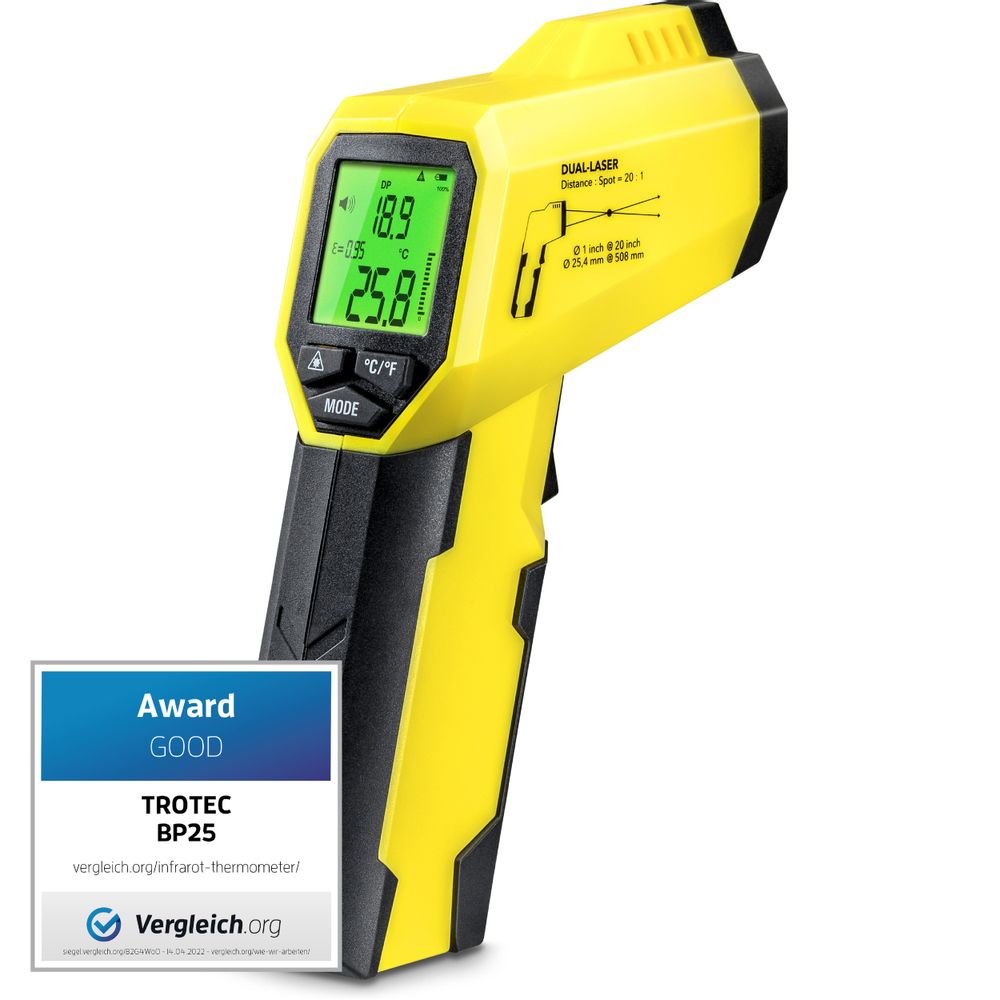 Pyrometer-dauwpuntscanner BP25 tonen in Trotec webshop