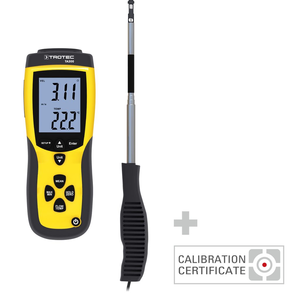 Anemometer TA300 rechte sonde incl. kalibratiecertificaat tonen in Trotec webshop