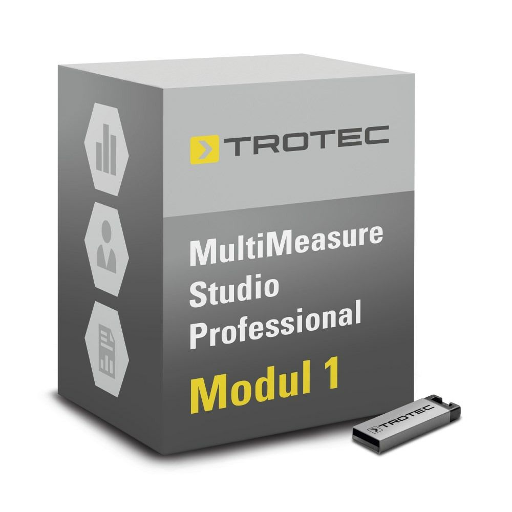 Software MultiMeasure Studio Pro-Modul 1 voor opsporen van lekken, bouwwerk-/schimmeldiagnose tonen in Trotec webshop