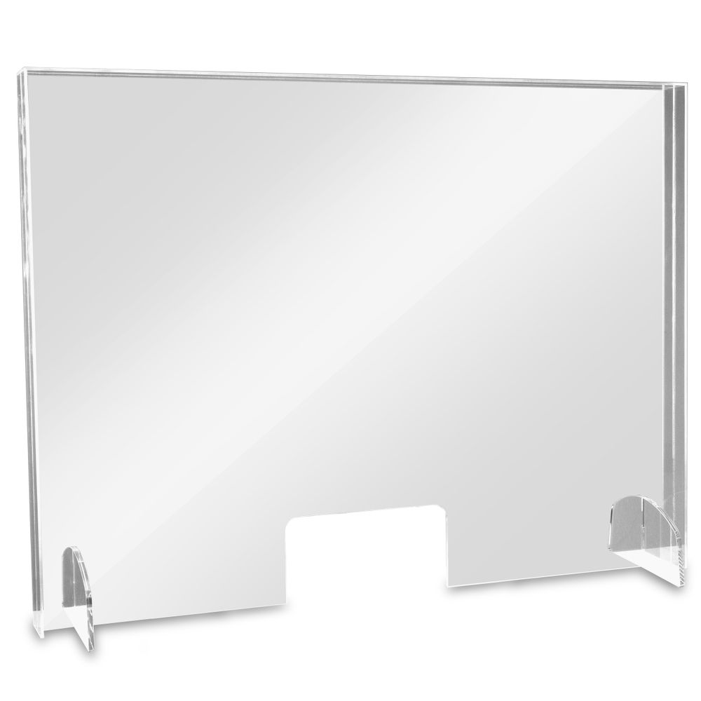 Baliescherm plexiglas met aerosolrand LARGE 995 x 250 x 750 tonen in Trotec webshop