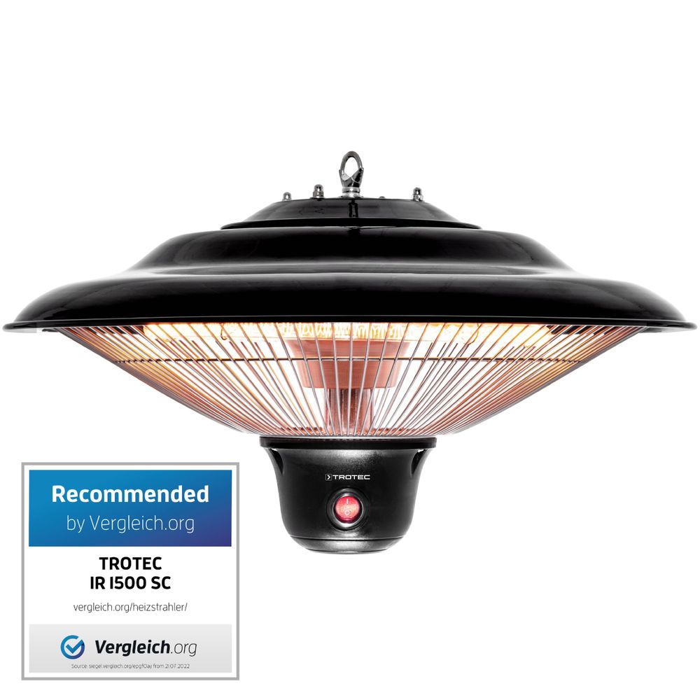 Designerski sufitowy promiennik ciepła IR 1500 SC Pokaż w sklepie internetowym Trotec 