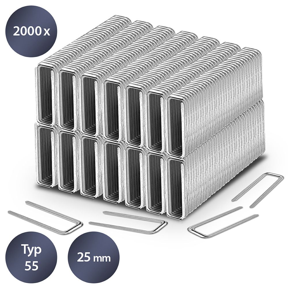 Zestaw zszywek do zszywacza rodzaj 55, długość 25 mm (2000 sztuk) Pokaż w sklepie internetowym Trotec 