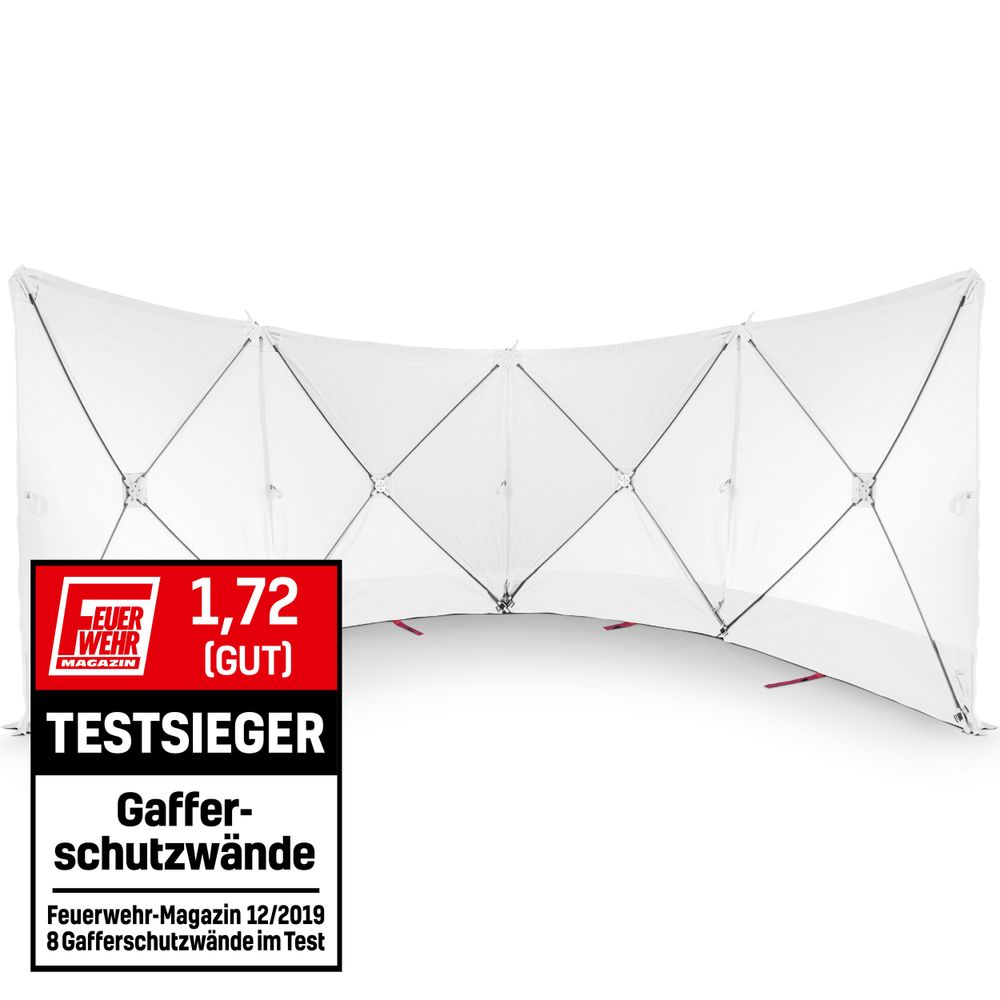 Proteção da Privacidade Portátil VarioScreen 4*180*180 em Branco exibir na Trotec Webshop