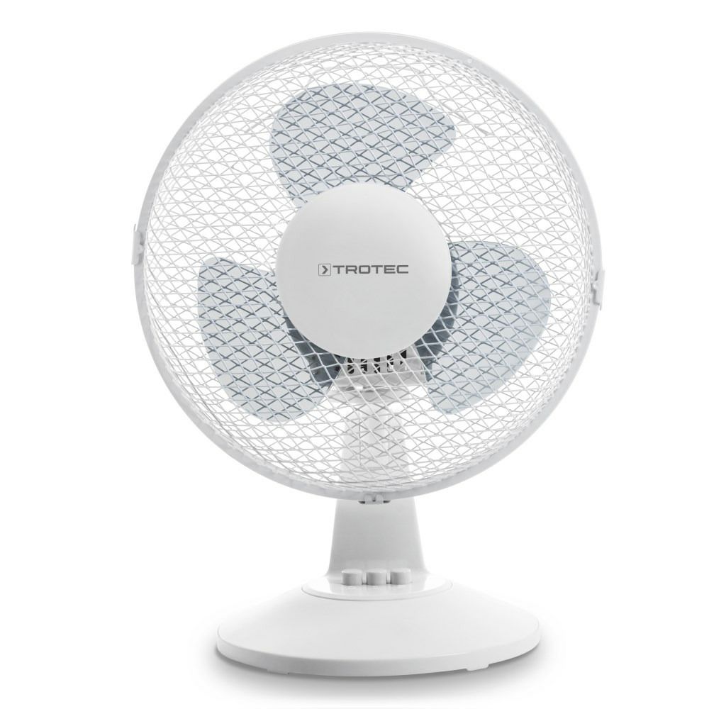 Тихий настільний вентилятор TVE 10 з кутом коливання 80° | 25 Вт показати в інтернет-магазині Trotec