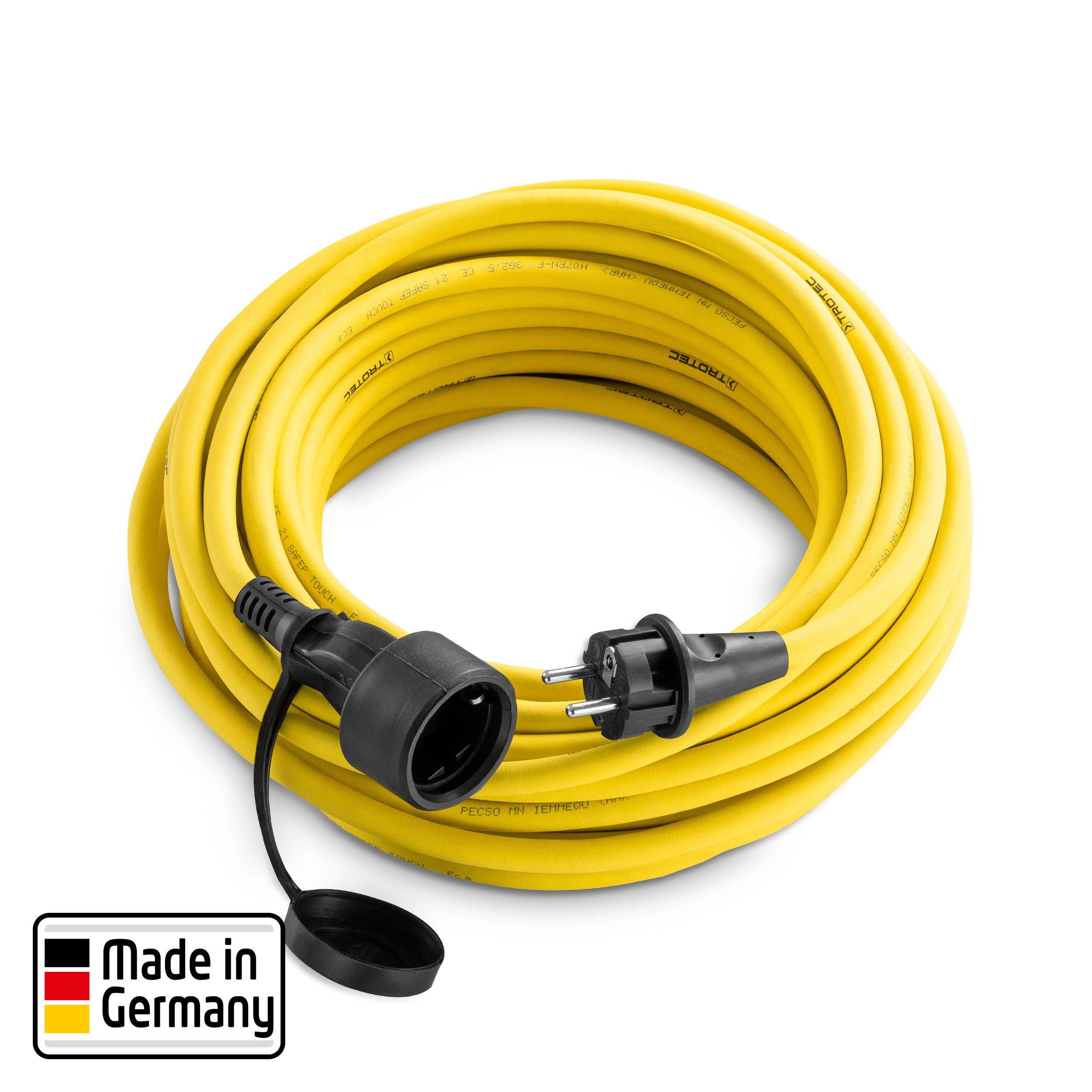Cable de extensión profesional 20 m / 230 V / 2,5 mm² - Fabricado en Alemania