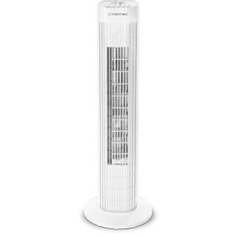 TROTEC Turmventilator TVE 39 T – 45 W, 6 Stufen, 60° Oszillation, Mit Timer & Fernbedienung – Weiß/schwarz