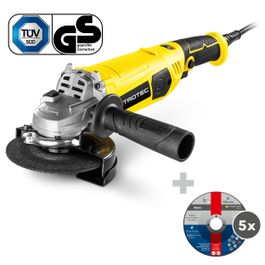 Polizor unghiular PAGS 11-125 + disc pentru retezat piatră AD 125 S (5 ...