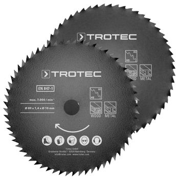 Sada pilových kotoučů 1 HSS Ø 89 mm, 2 kusy