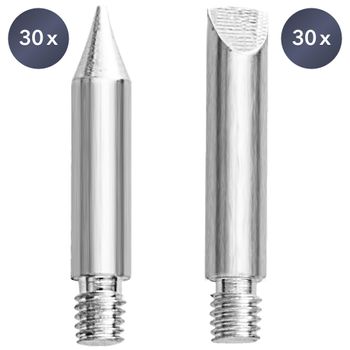 Ekstra loddespidser til digital loddestation PSIS 10-230V (60 stk.)