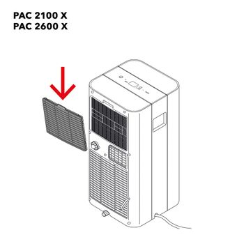 PAC 2100 X / PAC 2300 X / PAC 2600 X luftfilter