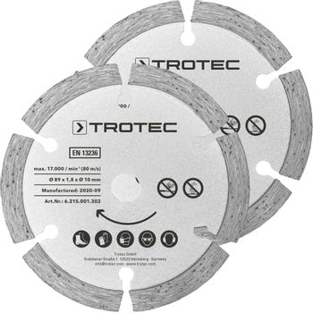 Tauchsägeblätter-Set 2 Diamant Ø 89 mm, 2-teilig