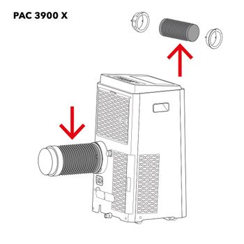 PAC 2100 X / 3900 X / 3500 SH Abluftschlauch