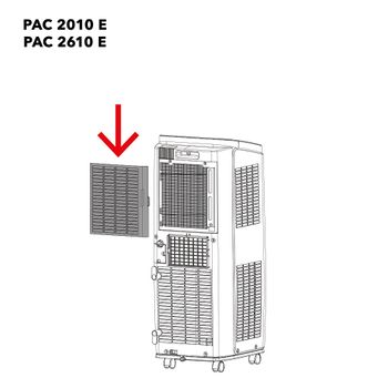 PAC 2010 E / PAC 2610 E Luftfilter hinten