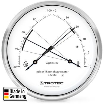 Klima, Klimamessgerät, BZ20M Thermohyfrometer, Messgeräte, Design-Thermohygrometer BZ20M, Schimmelvorsorge, Klimakontrolle, eleganter Form, Wohnraumklima, Raumtemperatur, Relative Luftfeuchte, Taupunkttemperatur, Sättigungsfeuchte, BZ20M, BZ 20M, 