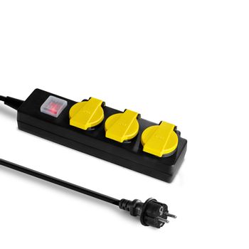 PVP3 Power strip with self-closing protective cover 