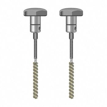 TS 020/110 Brush Electrodes, pair, insulated