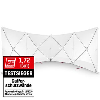 Mampara protectora de accidente 4*180*180 blanco