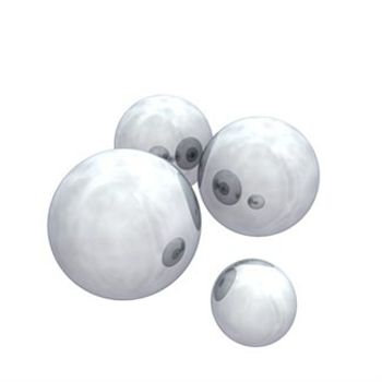 CM Bolas de acero inoxidable (4 unidades)